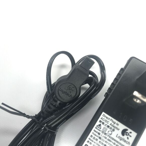 Genuine LOGITECH P925BW06030AB66 Power Supply Adapter 6V 300mA OEM AC/DC Adaptor - Picture 2 of 4